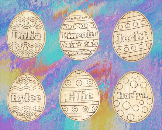 Color Your Own Personalized Easter Egg